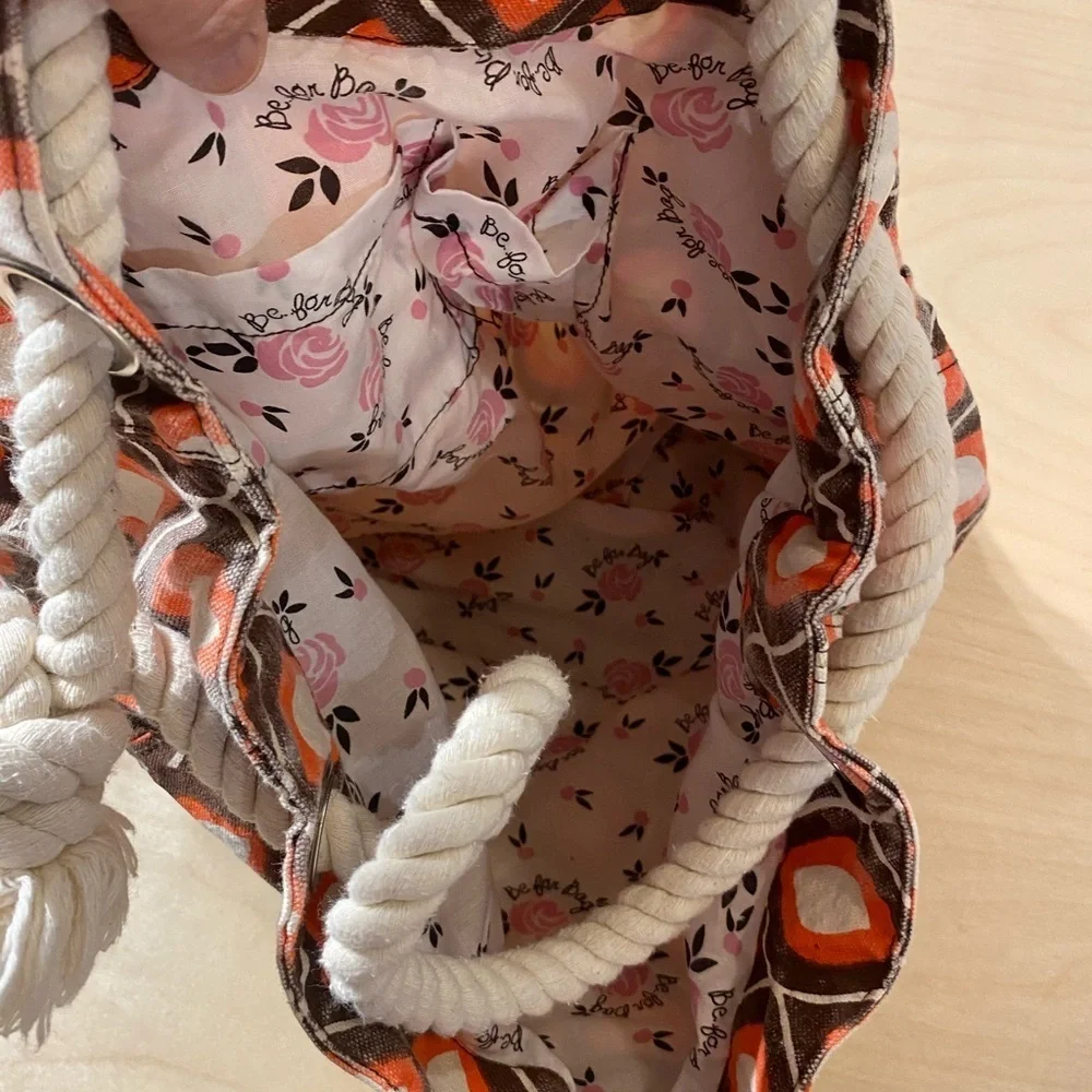 Be For Bag Orange Patterned Bag (MV)